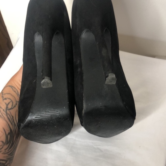 Charlotte Russe women’s 6 inch black platform stiletto heels pump size 6​ - Picture 6 of 8